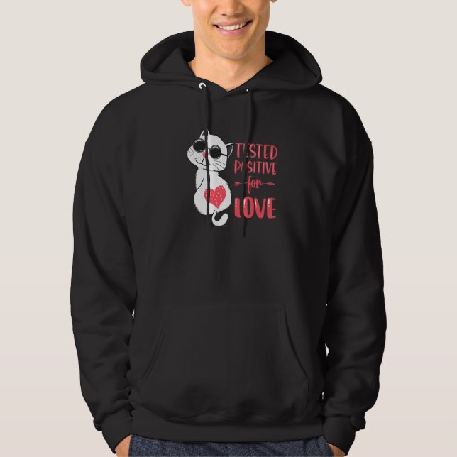 Tested Positive For Love Valentine's Day Couples C Hoodie (Front)