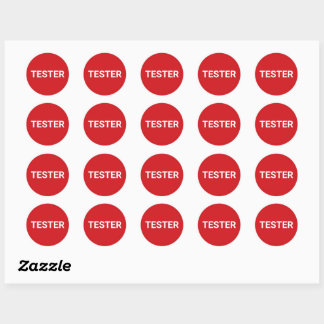Tester Sticker - Re With White Wording
