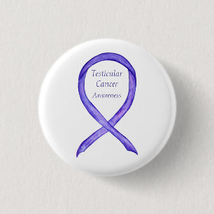 Testicular Cancer Orchid Awareness Ribbon Pins