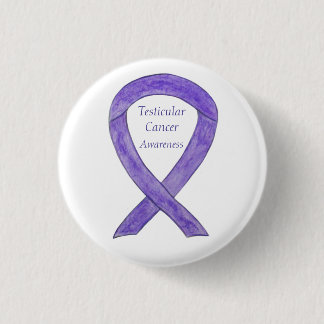 Testicular Cancer Orchid Awareness Ribbon Pins