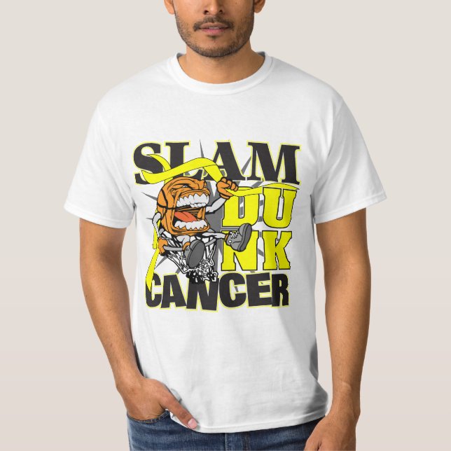 Testicular Cancer - Slam Dunk Cancer T-Shirt (Front)