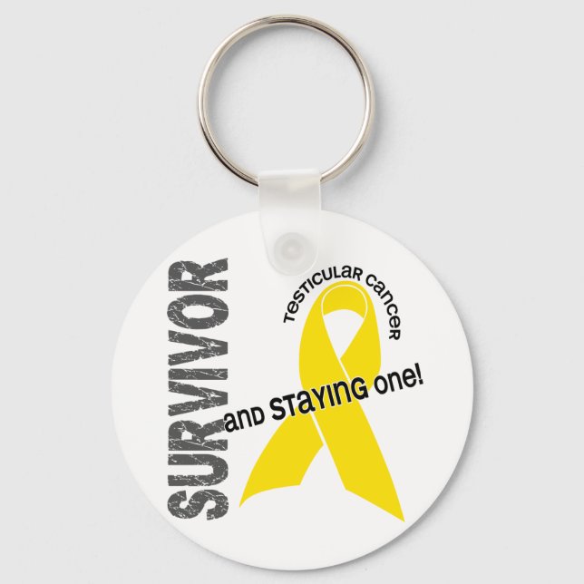 Testicular Cancer Survivor Key Ring (Front)