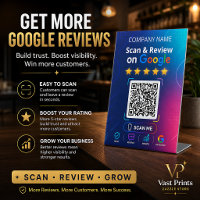 Testimonial Cards Google Review Sign Template