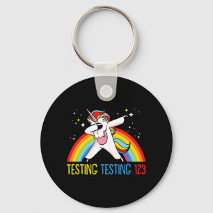 Testing 123 Cute Test Day 2 Key Ring