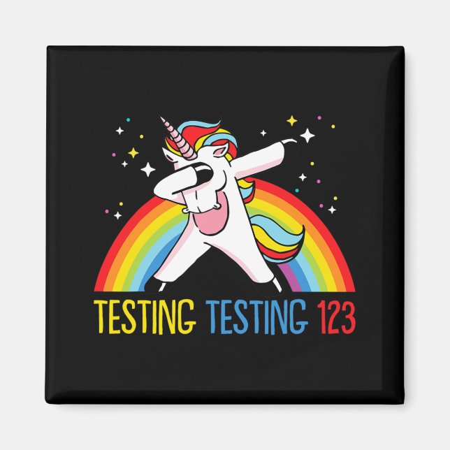 Testing 123 Cute Test Day 2  Magnet (Front)