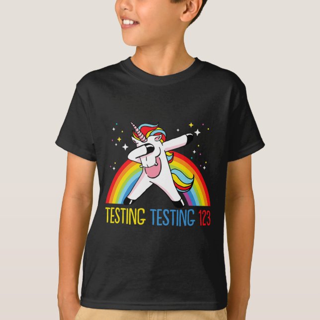 Testing 123 Cute Test Day 2  T-Shirt (Front)