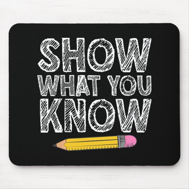 Testing Day Art For Men Women Teacher Testing Test Mouse Mat (Front)