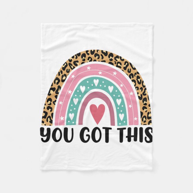 Testing Day Test Day For Teacher You Got This  Fleece Blanket (Front)