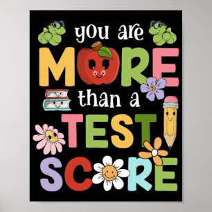 Testing Day You Are More Than A Test Score Men Wom Poster