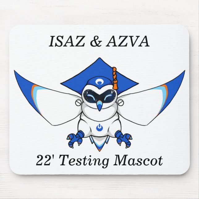 Testing Mascot Mouse Mat (Front)