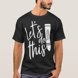 Testing Test Day Funny School Professor Teacher J T-Shirt
