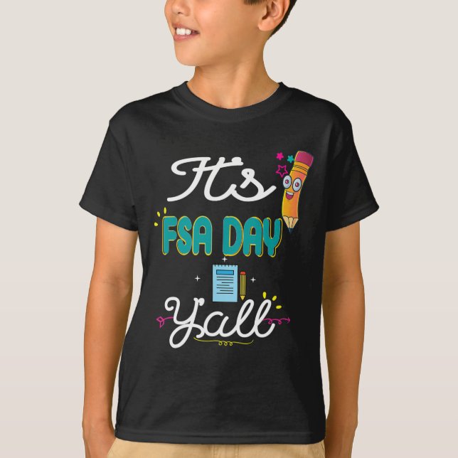 Testing Test T Shirt Florida State Test Day Gift S (Front)