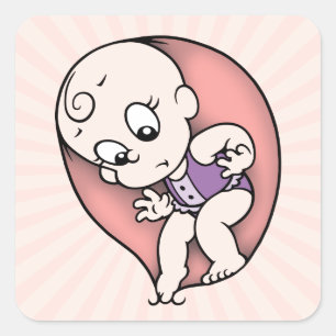 Testing the Water Square Sticker