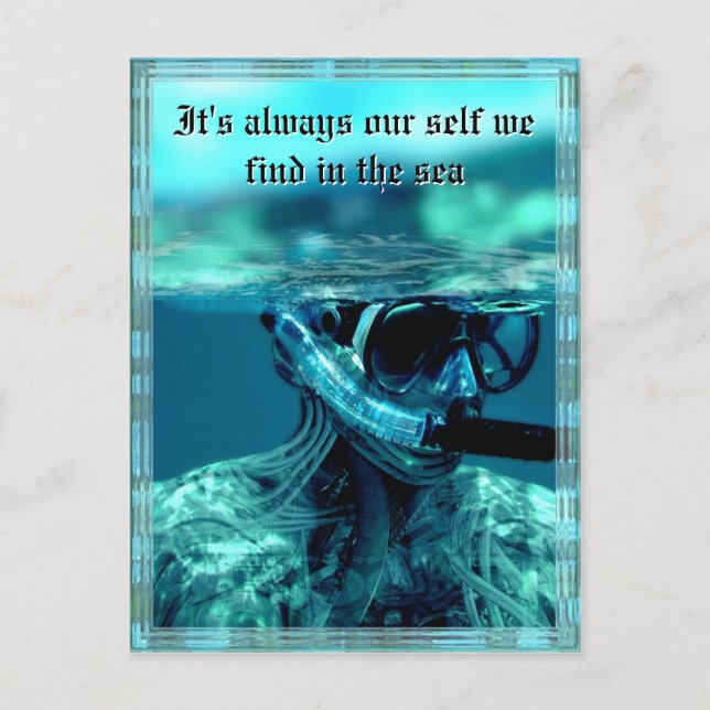 Testing the waters Customisable Postcard (Front)