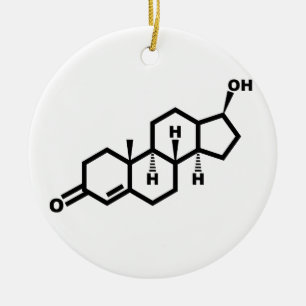 testosterone ceramic tree decoration