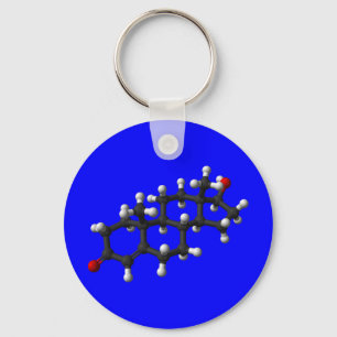 Testosterone in 3D Key Ring