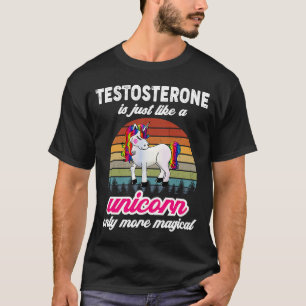 Testosterone Therapist Unicorn Vintage Sunset T-Shirt