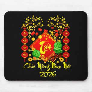 Tet 2026 chuc mung nam moi horse vietnamese lunar mouse mat
