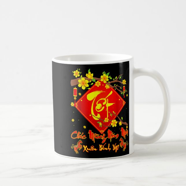 Tet 2026 Chuc Mung Nam Moi Xuan Binh Ngo Vietnames Coffee Mug (Right)