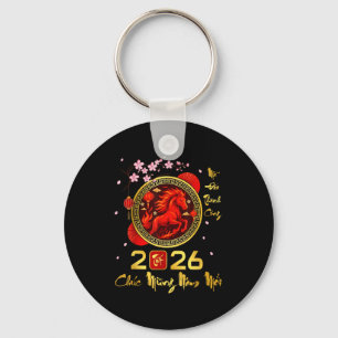 Tet 2026 Vietnamese Year Horse Lunar Chinese New Y Key Ring