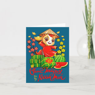 Tet 2026 Year Of The Horse Vietnamese Lunar New Ye Card