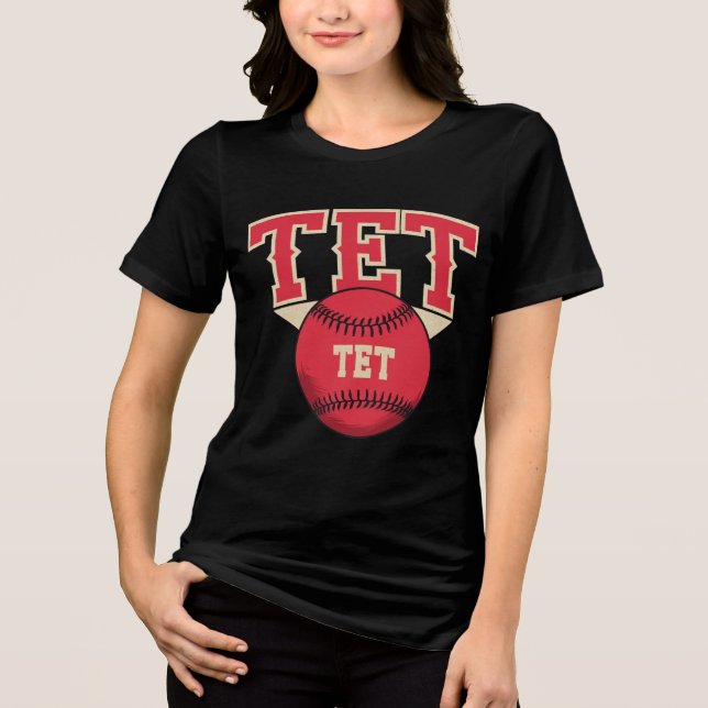TET Baseball Logo Tri-Blend Shirt (Front)