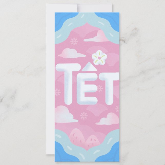 Tet Holiday Is  Coming - Funky Cute Style Invitation (Front)