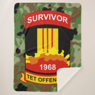 TET OFFENSIVE 1968 SURVIVOR SHERPA BLANKET