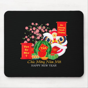 Tet Vietnamese Lunar New Year Calendar 2025 Happy  Mouse Mat