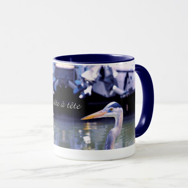 tête à tête in blue mug (Front Right)