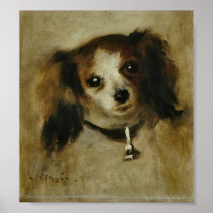 Tête de chien - Pierre Auguste Renoir Poster
