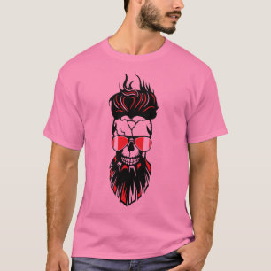 tete_mort_hipster_bearded_beard_bezel_hairstyle_pu T-Shirt