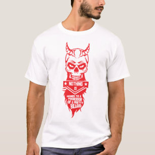 tete_mort_hipster_citation_diable_beard_2_possesso T-Shirt