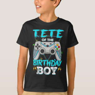 Tete Of The Birthday Boy Matching Video Game Birth T-Shirt