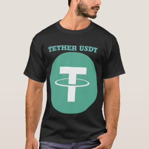 Tether USDT  Cryptocurrency Logo T-Shirt - Invest 