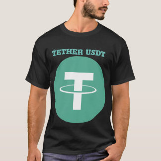 Tether USDT Cryptocurrency Logo T-Shirt - Invest