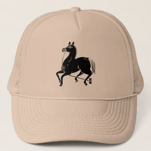 Tethered champion horse trucker hat