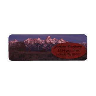 Teton address label