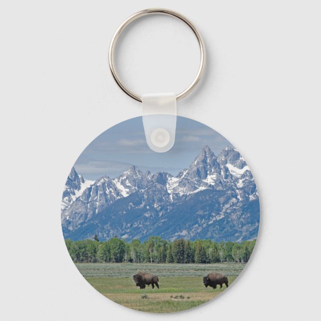 Teton Buffalo Keychain (Front)