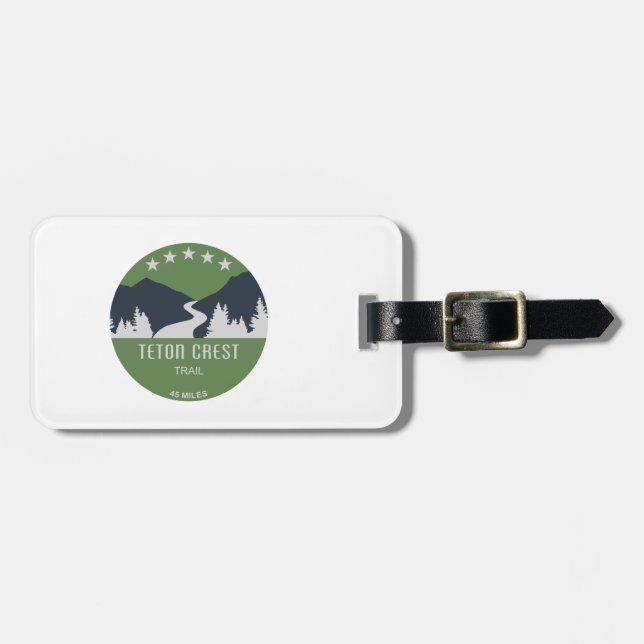 Teton Crest Trail Luggage Tag (Front Horizontal)