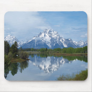 Teton Mountain Reflections Mouse Mat