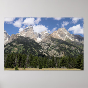 Teton Mountains at Grand Teton National Park Poster