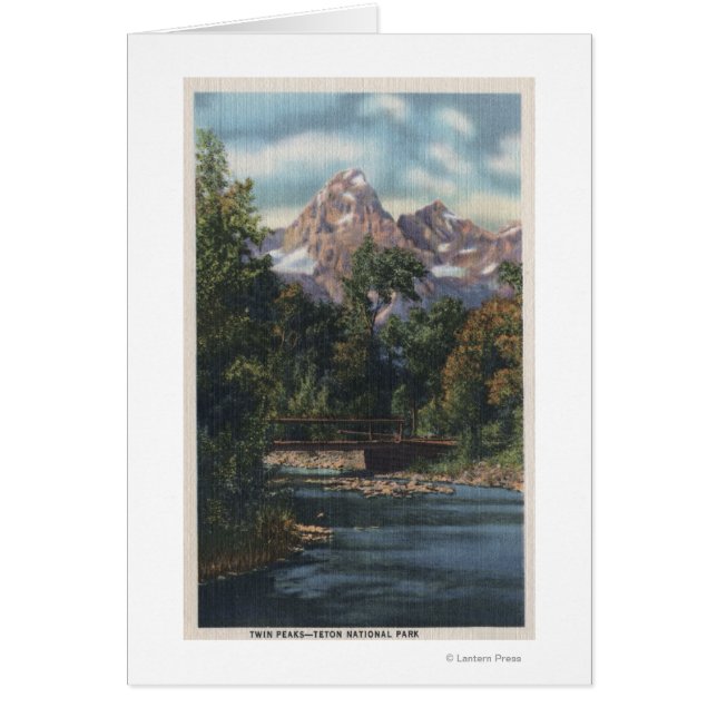 Teton National Park, WY - Twin Peaks View (Front)