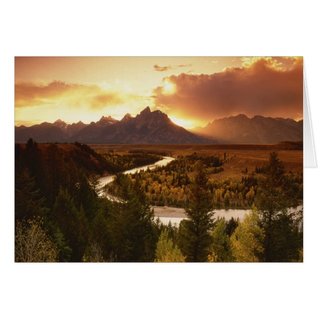 Teton Range at sunset, from Snake River (Front Horizontal)