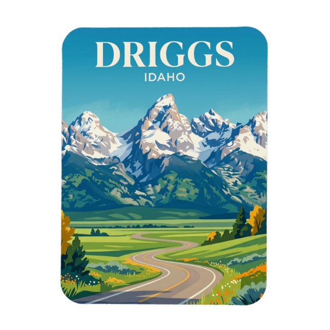 Teton Scenic Byway Idaho Magnet (Vertical)