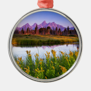 Teton Sunrise Metal Tree Decoration
