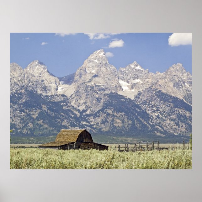Tetons and Old Barn Print (Front)