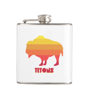Tetons Bison Hip Flask