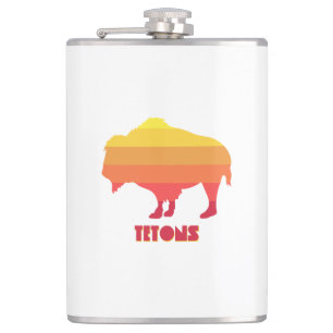 Tetons Bison Hip Flask