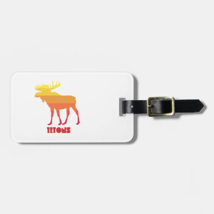 Tetons Moose Luggage Tag